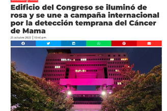 G5 Edificio del congreso se iluminó