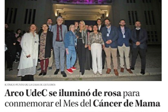Diario Concepción: Arco UdeC se iluminó de rosa